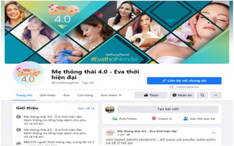 Top 5 fanpage các mẹ bỉm sữa nên follow, Mẹ thông thái 4.0 nằm top đầu